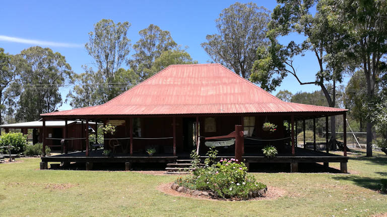 Slab Hut at the Queensland Dairy and Heritage Museum in Murgon