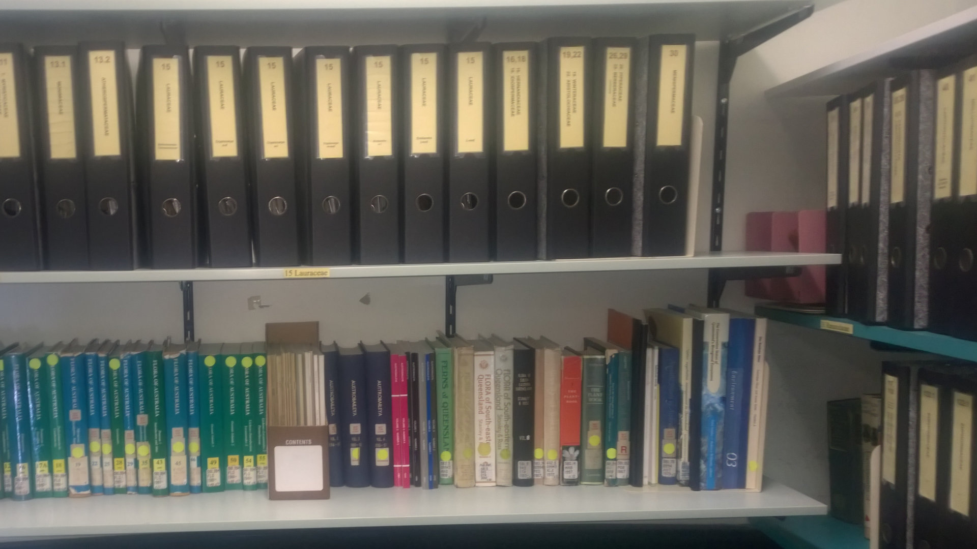Resources in the Queensland Herbarium at Toowong, located at the grounds of the Mt Coot-tha Botanical Gardens, with a plant specimen collection of over 850,000, representing Queensland native and naturalised plant species