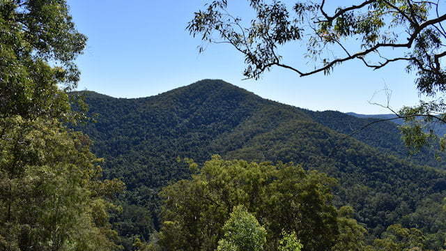 View from the Booloumba Creek View in Conondale National Park