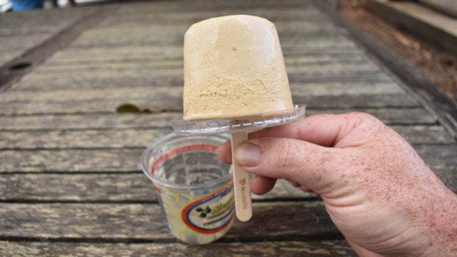 Coffee Macadamia ice cream from Mammino Gourmet Ice Cream in Childers, Cuppamammino