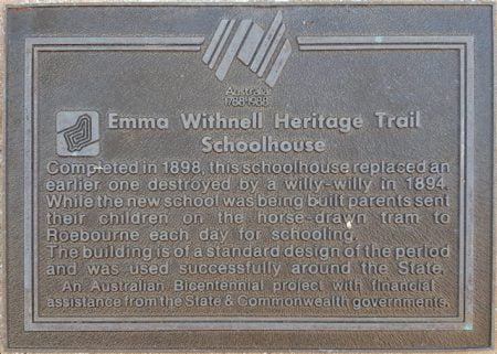 Emma Withnell Heritage Trail - Schoolhouse