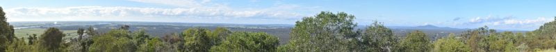 Panorama view from the Maclean Lookout