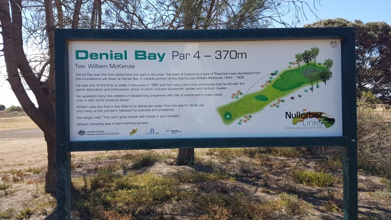 Nullarbor Links Golf Course Hole 2 Denial Bay