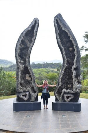Crystal Guardians, the worlds tallest geode crystals at the Crystal Castle