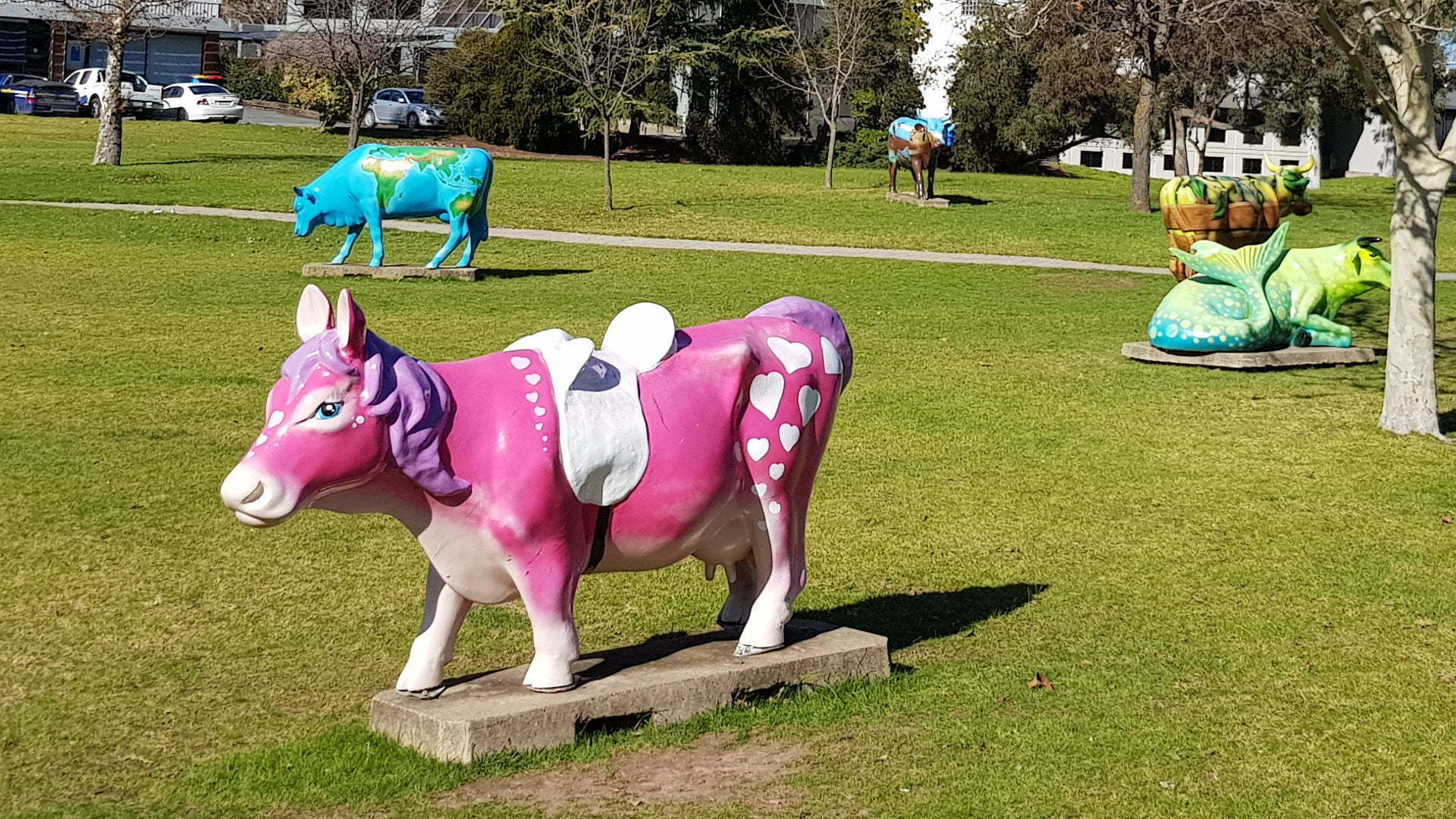 Pink Pony Cow, part of Shepparton's Moooving Art attraction
