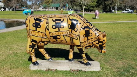 Kelly Herd Cow, part of Shepparton's Moooving Art attraction