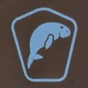 Dugong Symbol for the Moreton Bay Tourist Drive, Queensland