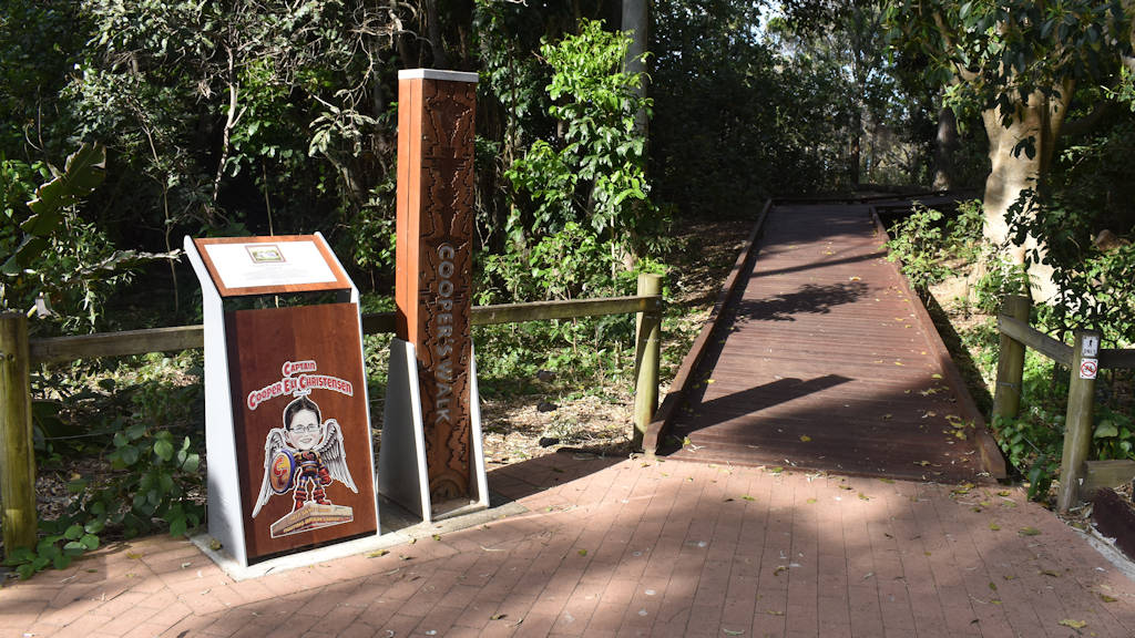 Entry to the Cooper's Walk at Nielson Park in Hervey Bay