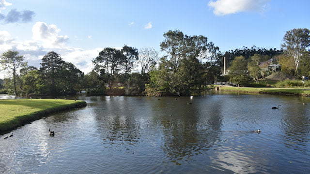 Lake Alford behind the Visitor Information Centre at Gympie