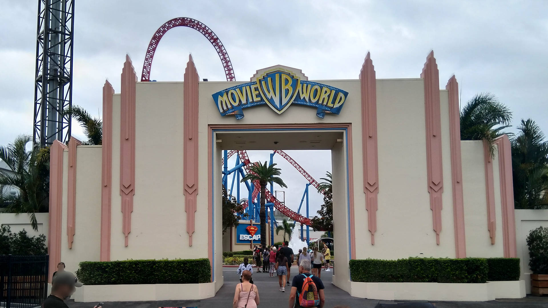 Entrance to Warner Brothers Movie World on the Gold Coast Queensland