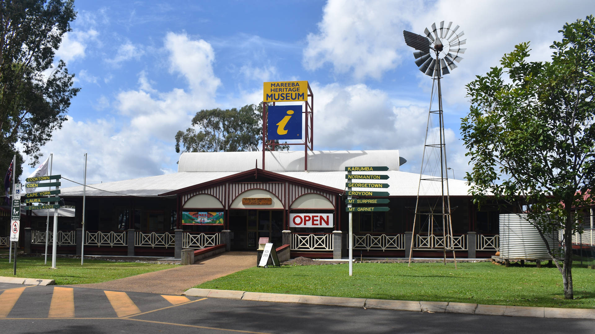 Front entrance of the Mareeba Heritage Museum and Mareeba Visitor Information Centre