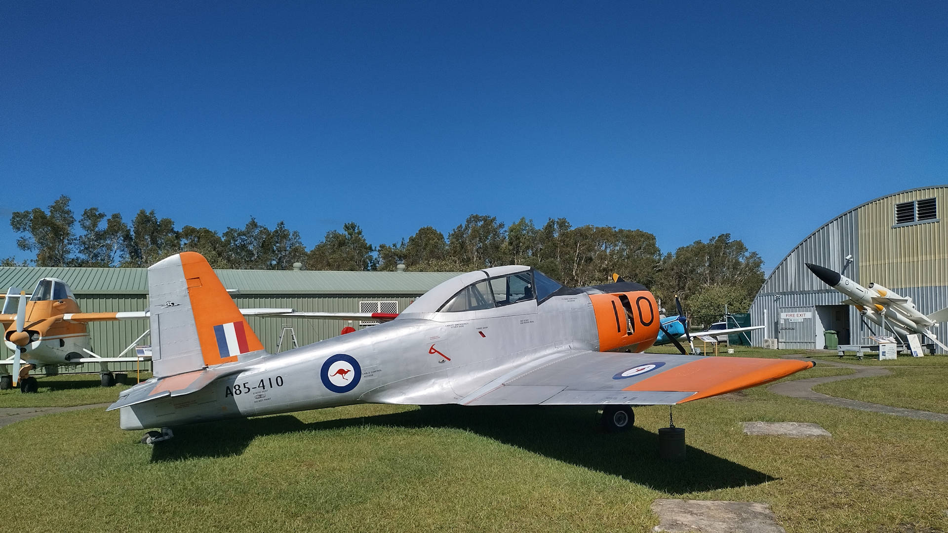 CAC CA-22/25 Winjeel training aircraft from the 1950s, at the Queensland Air Museum in Caloundra