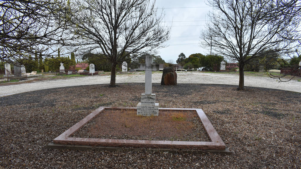 Grave site of the Canon of Adelaide, Reverend W. H. Coombs, 23 Sept, 1896