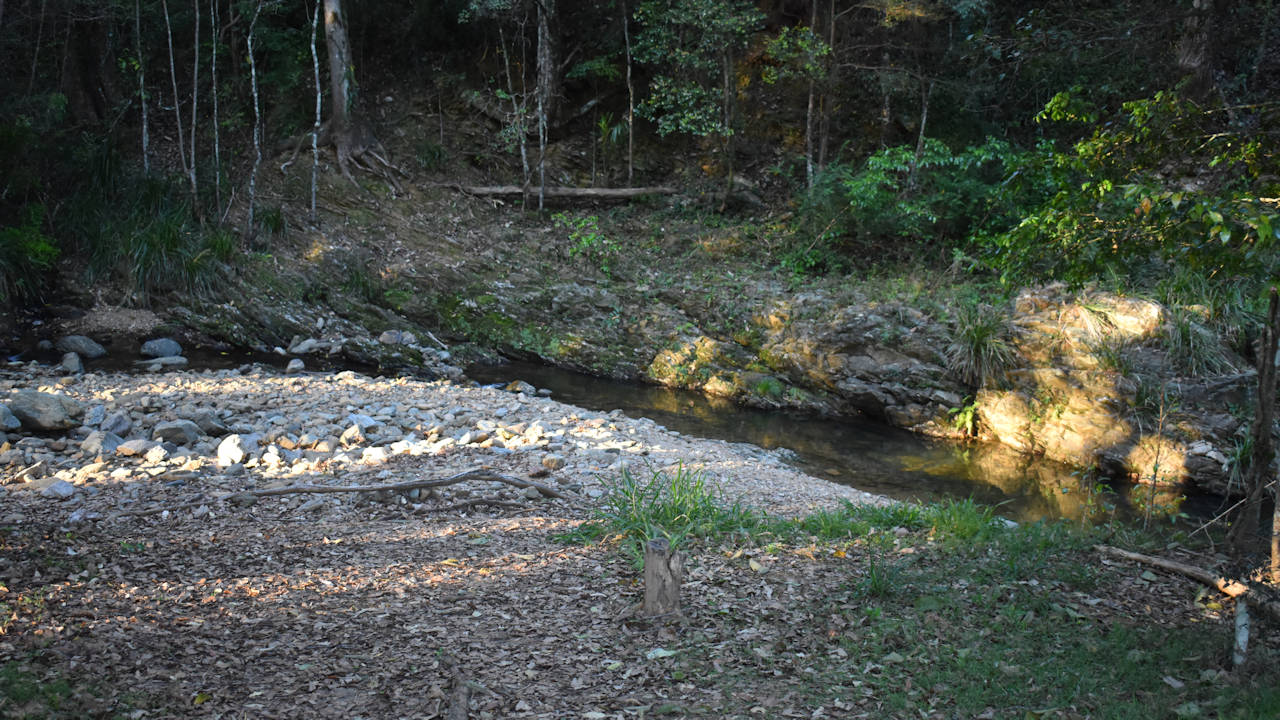 Wararba Creek behind the Historical Feature in Jackson Park, Wamuran Basin
