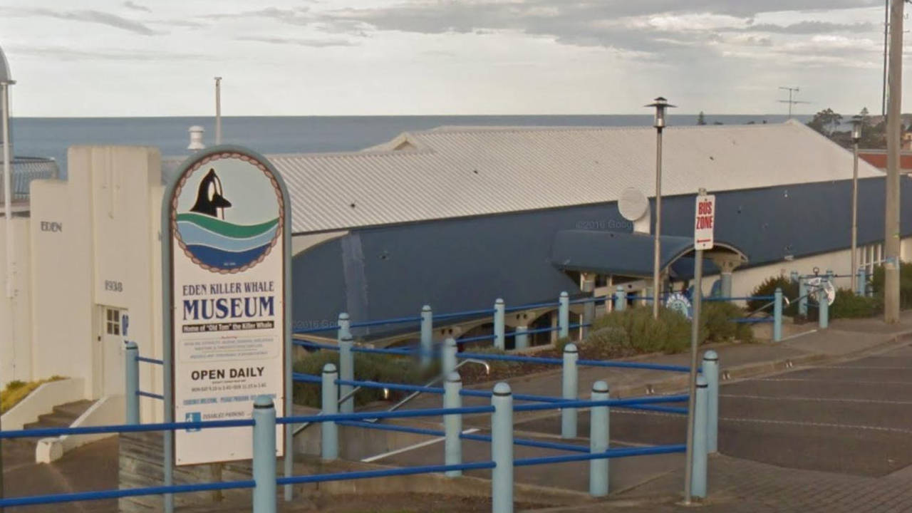 Front of the Killer Whale Museum in Eden NSW