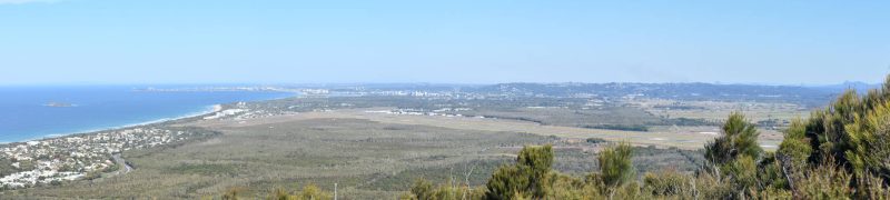 View from the southern lookout on Mount Coolum