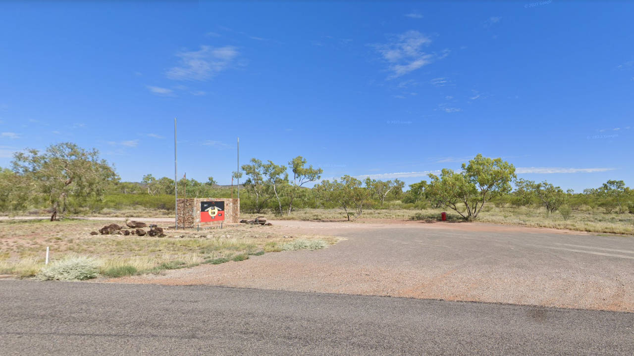 Entrance to the Aboriginal historical site near Cloncurry